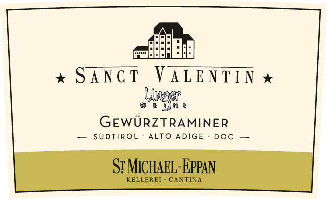 2020 St. Valentin Gewürztraminer Kellerei St. Michael, Eppan Südtirol