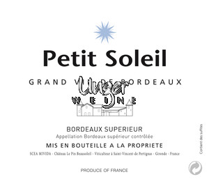 2019 Petit Soleil Chateau Le Pin Beausoleil Bordeaux Superieur
