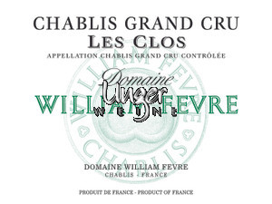 2020 Chablis Les Clos Domaine Grand Cru Domaine William Fevre Chablis