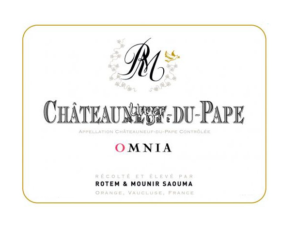 2016 Chateauneuf du Pape OMNIA Rotem & Mounier Saouma Chateauneuf du Pape