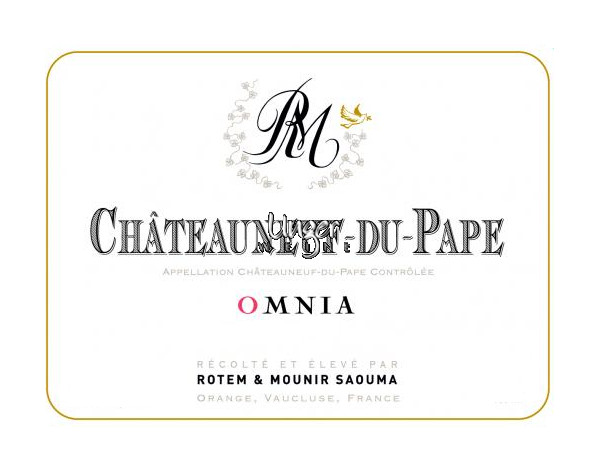 2016 Chateauneuf du Pape OMNIA Rotem & Mounier Saouma Chateauneuf du Pape
