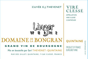 2017 Vire Clesse - CUVEE EJ THEVENET Domaine de la Bongran Vire Clesse