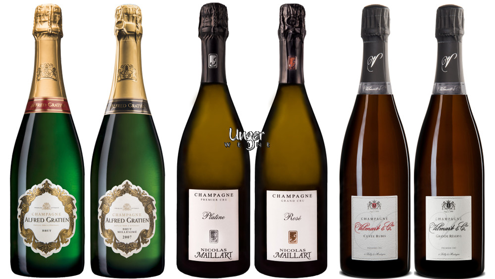 Sparklingfestival Genusspaket (6 Fl.) Vilmart, N. Maillart, A. Gratien Champagne