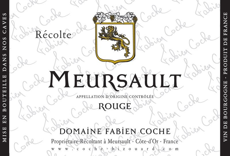 Domaine Fabien Coche - Meursault Rouge 2020