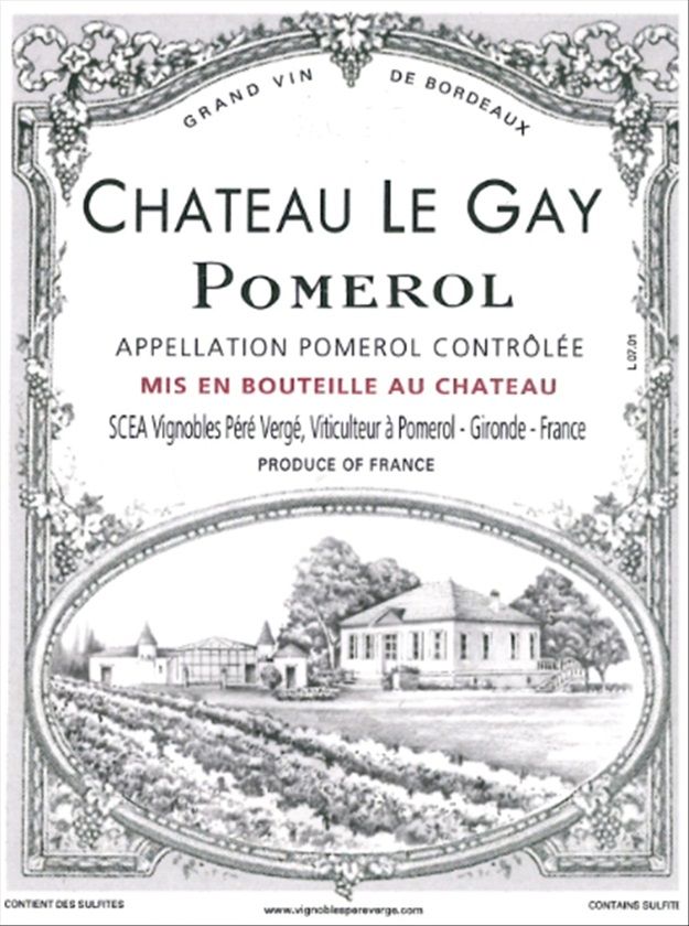 Chateau Le Gay 2016 0,75 L