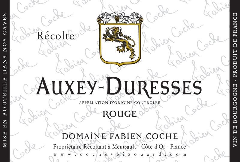 2021 Auxey-Duresses Domaine Fabien Coche Cote de Beaune