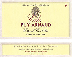 Chateau Clos Puy Arnaud 2016