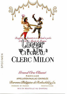 2012 Chateau Clerc Milon Rothschild Pauillac