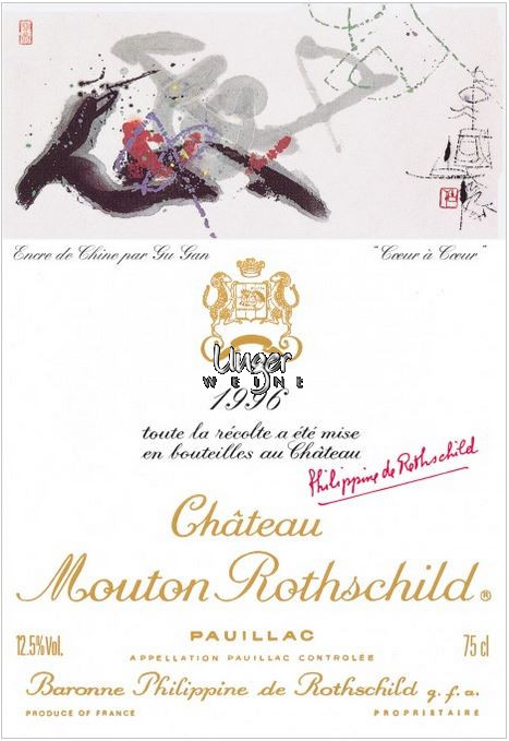 1996 Chateau Mouton Rothschild Pauillac
