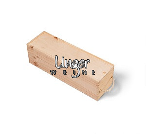 Geschenk-Holzkiste für 1 MAGNUM Flasche Unger Weine