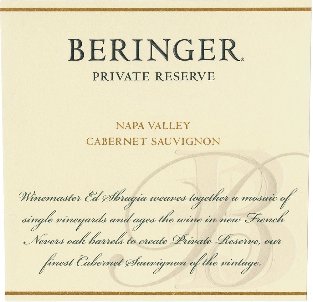 Beringer - Cabernet Sauvignon Private Reserve 1985