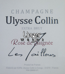 Champagner "Rose Les Maillons" Le Rose de Saignee Extra Brut (2014) Collin, Ulysse Champagne