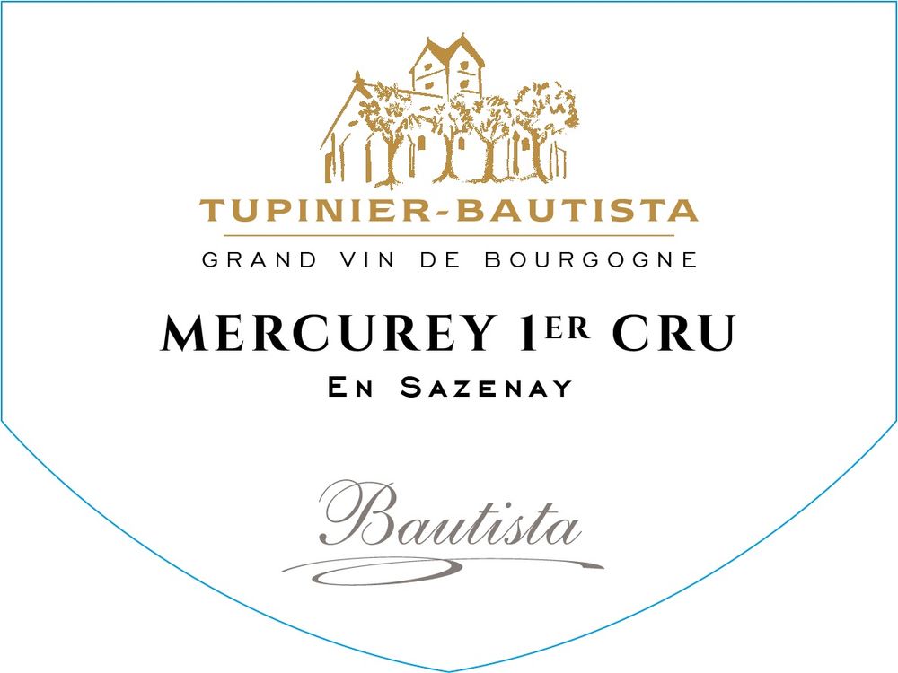 2022 Mercurey En Sazenay 1er Cru Rouge Domaine Tupinier-Bautista Cote Chalonnaise
