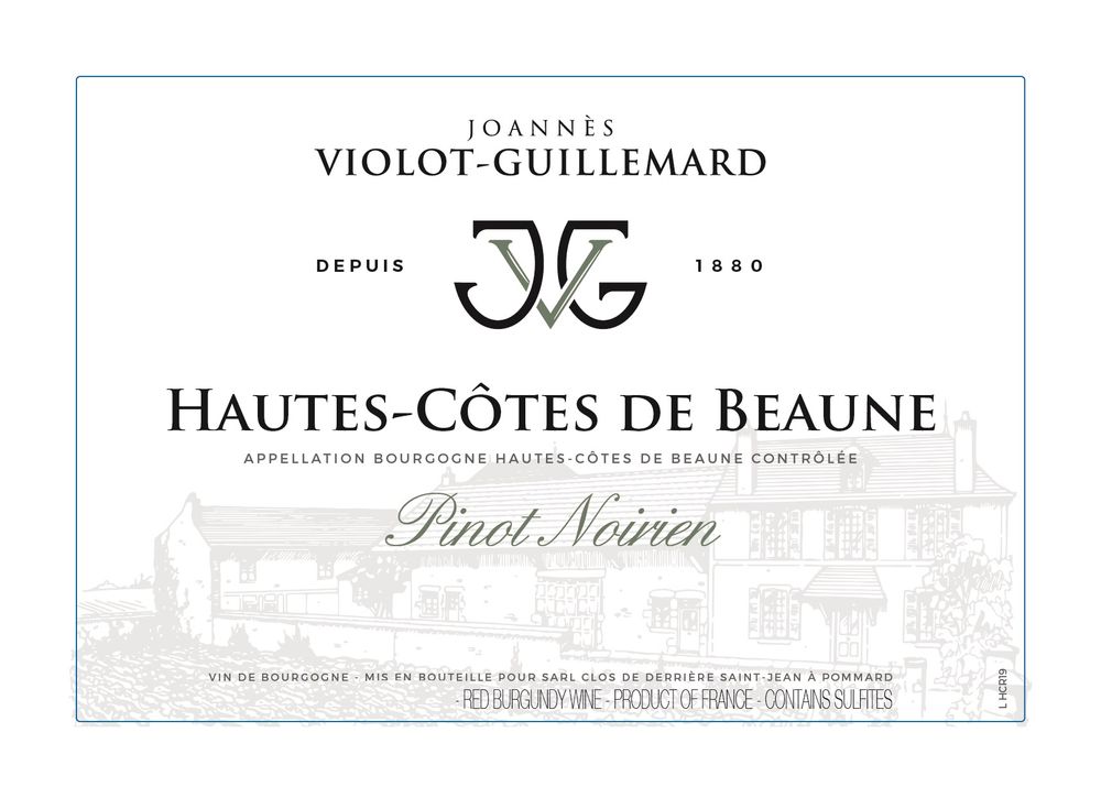 Joannes Violot-Guillemard - Hautes-Cotes de Beaune En Chateau Clos Monopole blanc 2022
