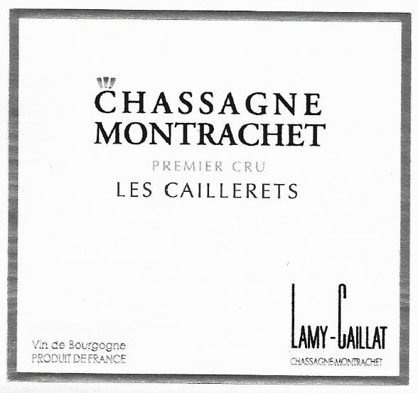 F. Lamy - Caillat - Chassagne-Montrachet 1er Cru Les Caillerets 2019 0,75 L