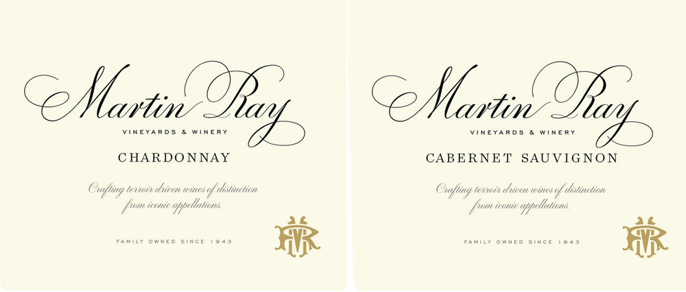 Chardonnay + Cabernet Sauvignon Martin Ray Winery Napa Valley