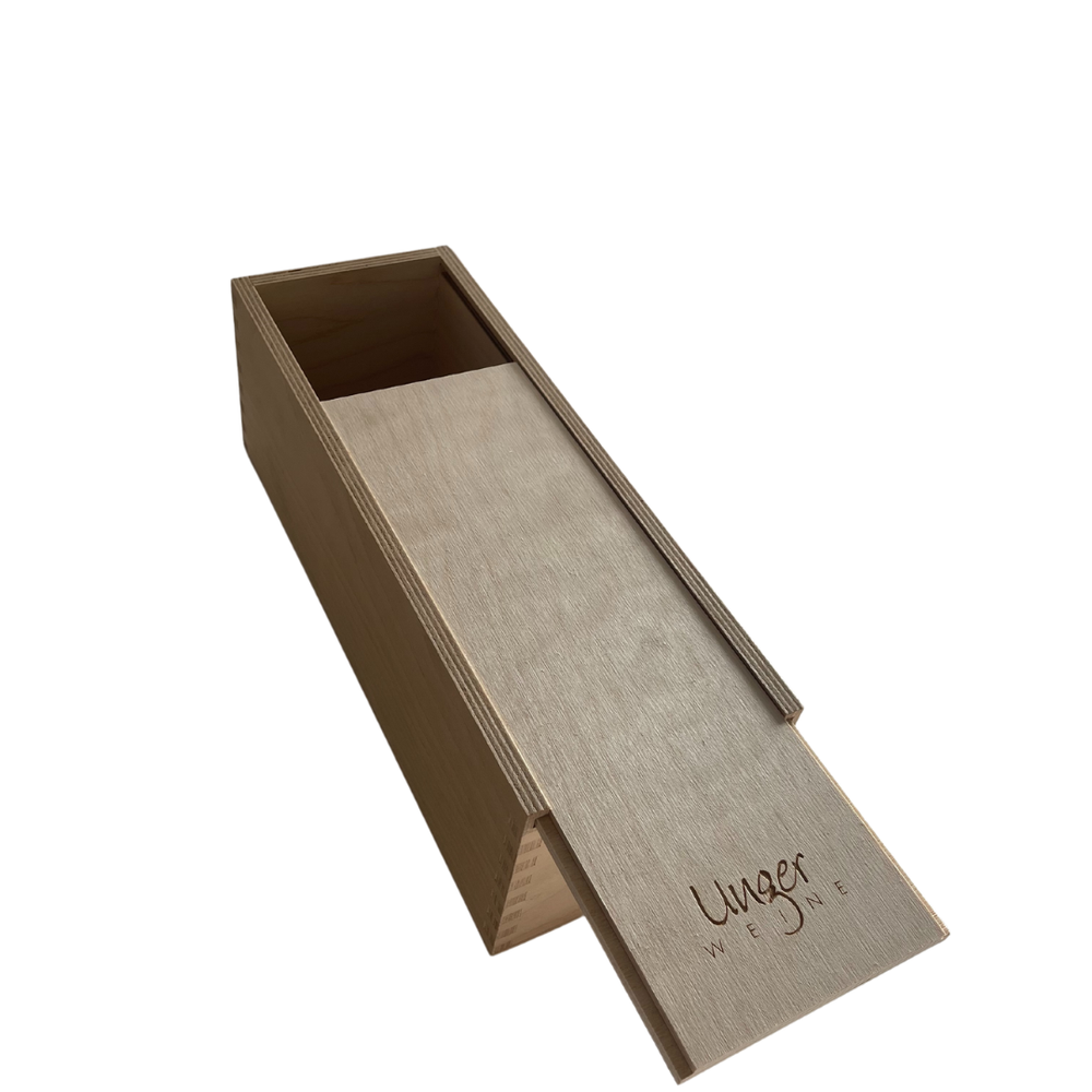 Geschenkverpackungen - Unger Weine - Geschenk-Holzkiste für 1 Flasche