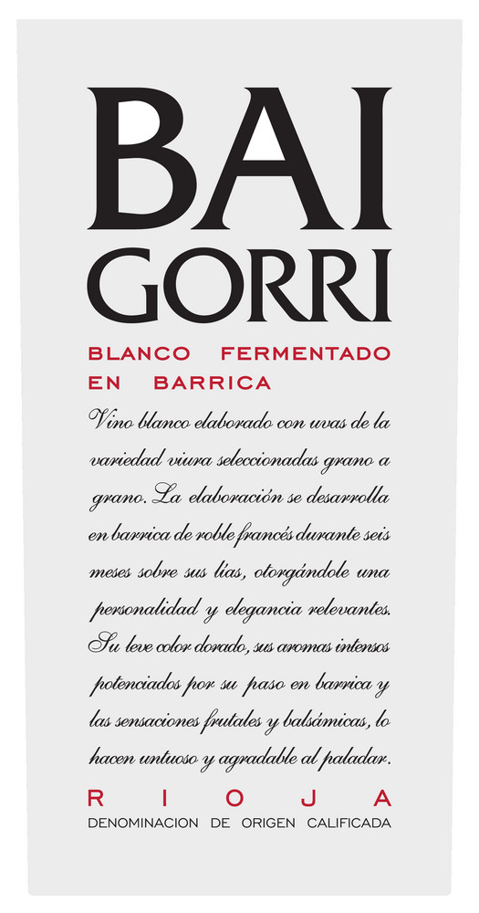 Bodegas Baigorri - Blanco Fermentado en Barrica 2019 0,75 L