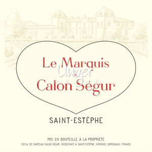 2019 Marquis de Calon Chateau Calon Segur Saint Estephe