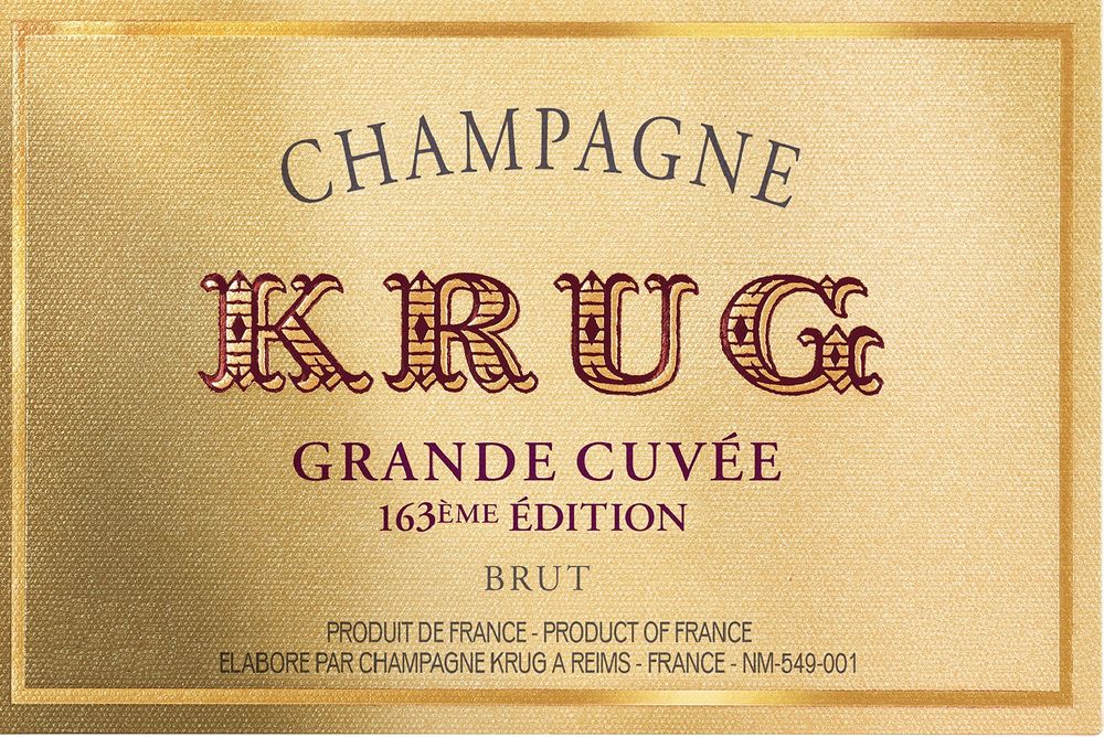 Champagner Grande Cuvee 163eme Edition, brut Krug Champagne