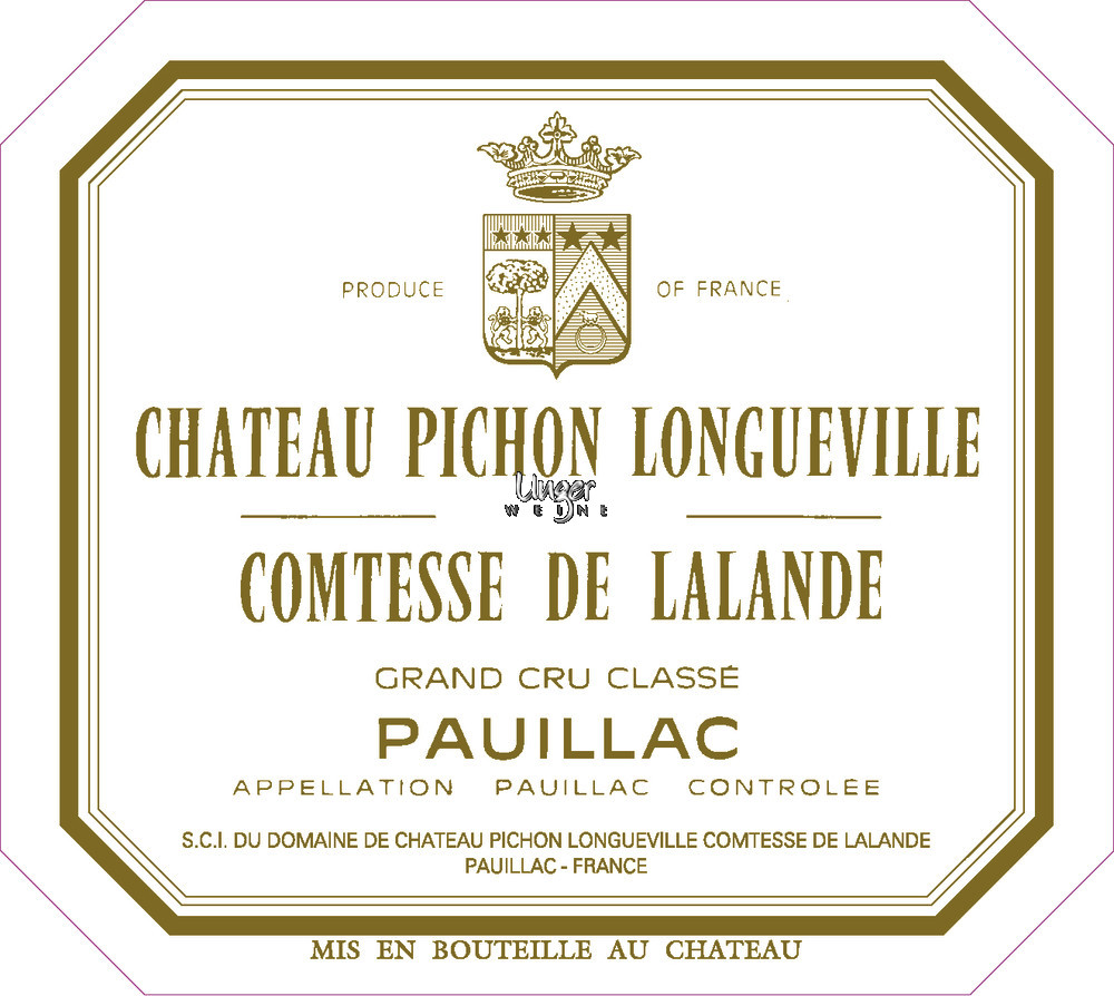 2018 Chateau Pichon Comtesse de Lalande Pauillac