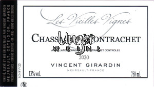 2021 Chassagne Montrachet Vieilles Vignes AC Girardin, Vincent Cote de Beaune