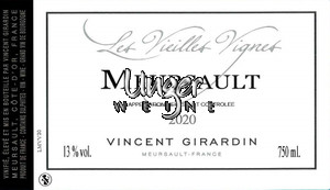 2021 Meursault Vieilles Vignes AC Girardin, Vincent Cote de Beaune