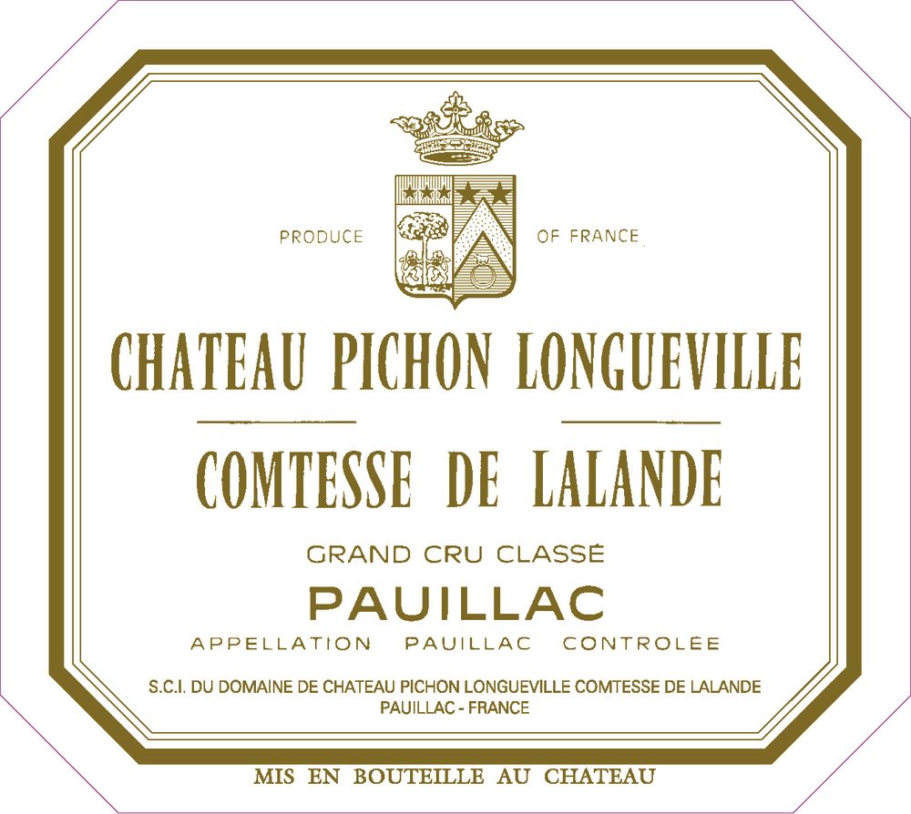 Chateau Pichon Comtesse de Lalande 2012