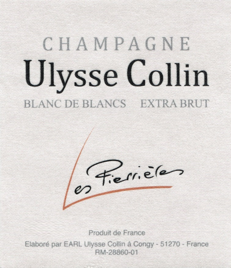 Collin, Ulysse - Champagner "Les Pierrieres" Blanc de Blancs Extra Brut, Coteaux du Petit Morin Basis 2015