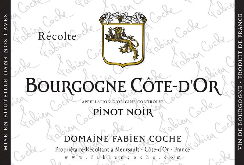 Domaine Fabien Coche - Bourgogne Cote D’Or Pinot Noir 2022 0,75 L