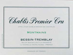 2022 Chablis Montmains 1er Cru Domaine Bessin Tremblay Chablis