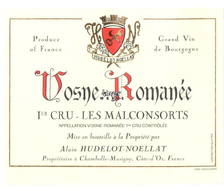 2018 Vosne Romanee Les Malconsorts 1er Cru Hudelot Noellat Cote d´Or