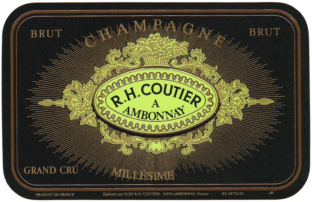 Coutier - Champagne Brut Millesime Grand Cru 2011