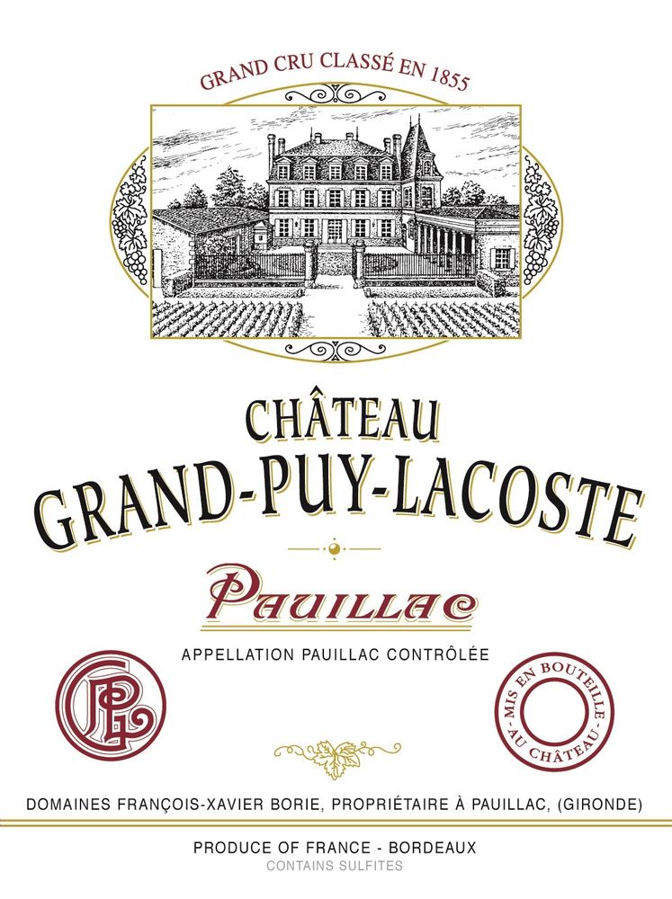 Chateau Grand Puy Lacoste 2018 0,75 L
