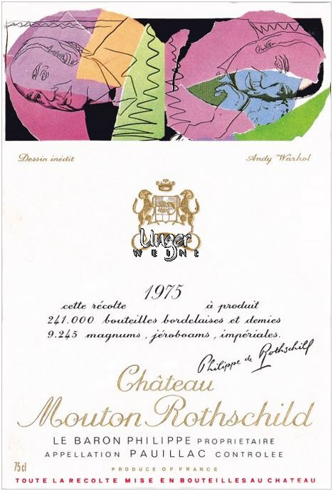 1975 Chateau Mouton Rothschild Pauillac