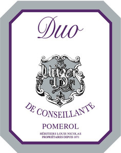 2013 Duo de Conseillante Chateau la Conseillante Pomerol