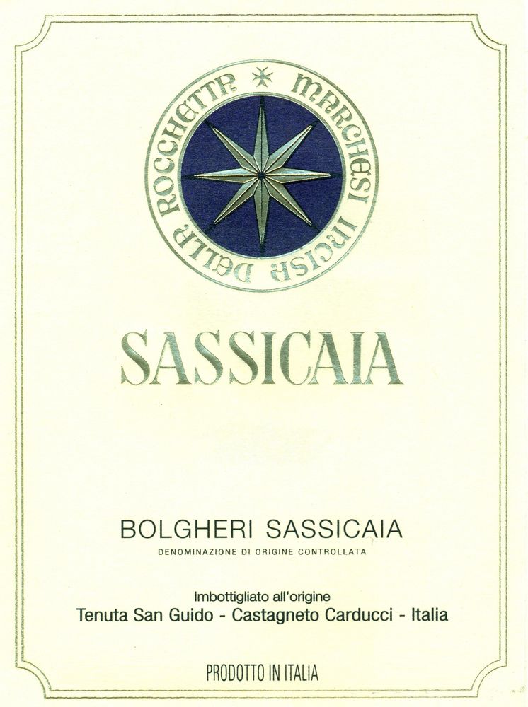 2022 Sassicaia VdT Tenuta San Guido Toskana