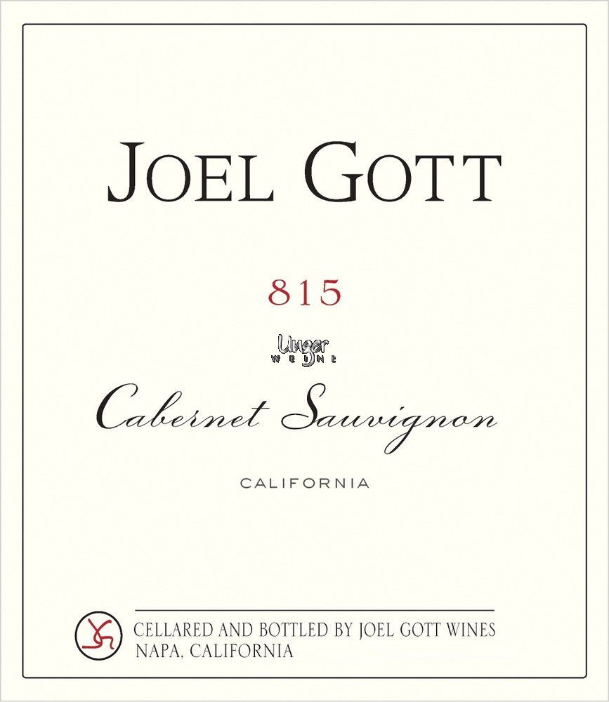 2015 Cabernet Sauvignon 815 Joel Gott Napa Valley