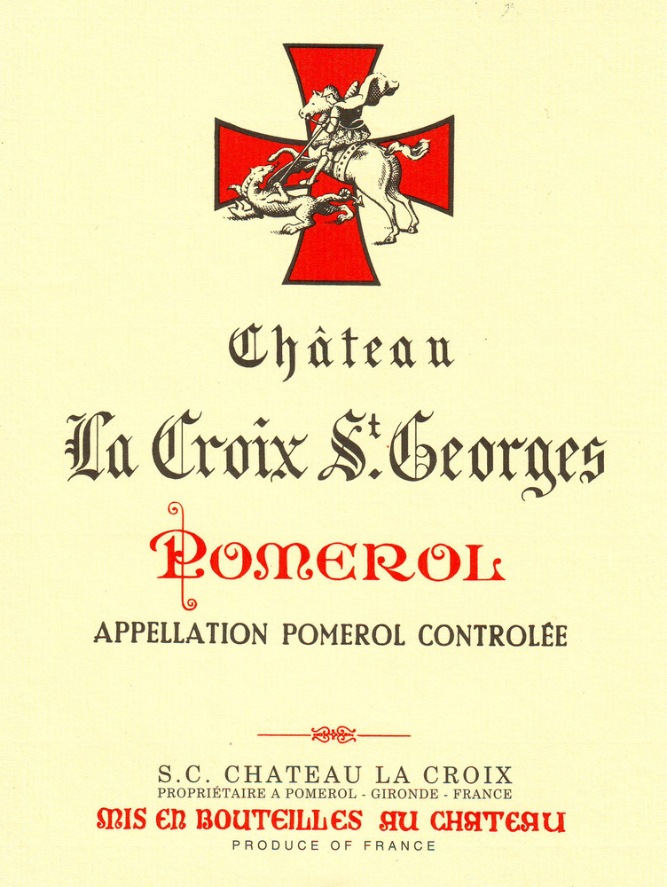 Chateau La Croix Saint Georges 2018
