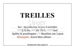 2020 Treilles Domaine Belargus Anjou