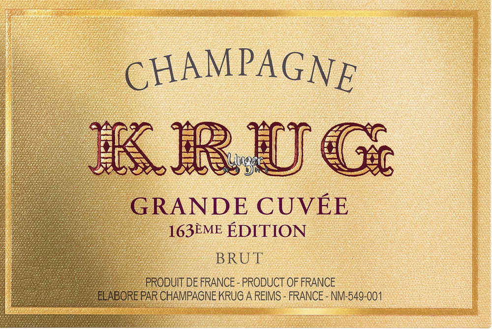 Champagner Grande Cuvee 163eme Edition, brut Krug Champagne