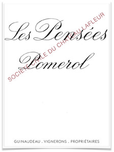 2020 Pensees de Lafleur Chateau Lafleur Pomerol