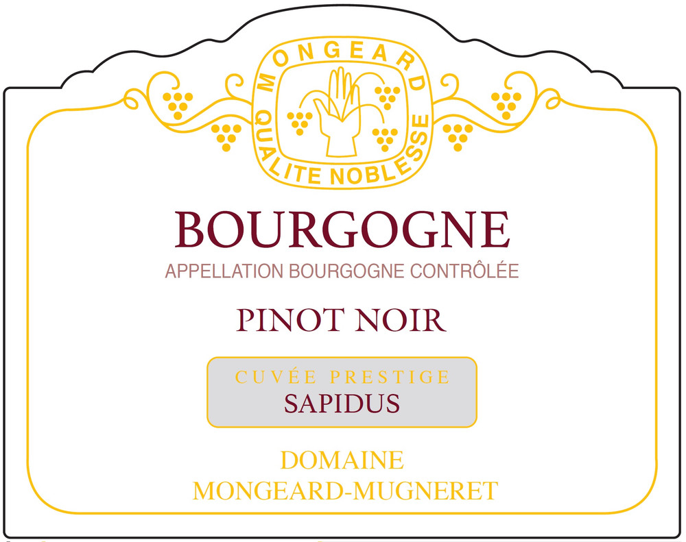 Mongeard Mugneret - Bourgogne Rouge Cuvee Sapidus AC 2019 0,75 L