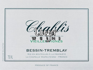 2021 Chablis Vieilles Vignes Domaine Bessin Tremblay Chablis
