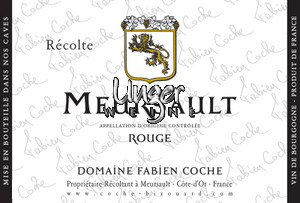 2020 Meursault Rouge Domaine Fabien Coche Cote de Beaune