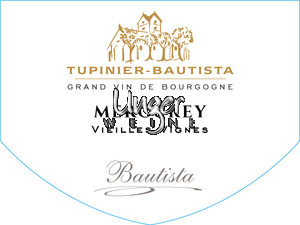 2020 Mercurey Vieilles Vignes Rouge Domaine Tupinier-Bautista Cote Chalonnaise