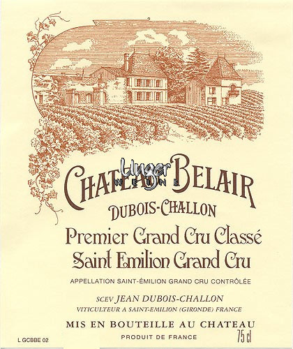 2000 Chateau Belair Saint Emilion